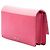 Prada Bicolor Saffiano Turn Lock Geldbörse mit Riemen in Rosa Pink - Ansicht 2