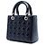 Dior Purple Medium Patent Cannage Lady Dior Porpora - vista 2