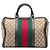 Borsa Boston Gucci Joy media in tela GG beige con banda Web
