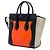 Céline Celine Luggage Tote Micro aus tricolor Leder in Orange - Ansicht 2