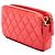 Clutch Chanel Orange CC in pelle di agnello matelassé con doppia zip e catena Arancione - vista 2