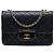 Chanel Black Mini Sheepskin Beauty Lock Flap Nero