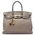 Hermès Brown Clemence Birkin Retourne 35 Marrone Taupe