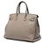 Hermès Brown Clemence Birkin Retourne 35 Marrone Taupe - vista 2