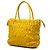 Borsa Satchel Prada in Tessuto Gaufre Gialla Giallo - vista 2
