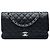 Chanel Black Medium Classic Caviar Double Flap Nero