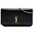 Portafoglio a catena Kate in pelle nera monogram Saint Laurent Nero