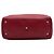 Borsa Satchel Gucci Bamboo Shopper Media in Vitello Rossa - vista 3