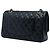 Chanel Black Medium Classic Caviar Double Flap Nero - vista 2