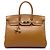 Hermès Brown Togo Birkin Retourne 35 Marrone Cammello