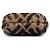 Fendi Brown Zucca Shearling Pyramid Pouch Braun - Ansicht 3