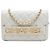 Chanel White Quilted Calfskin Enchained Flap Wallet on Chain