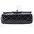 Chanel Blue Mini Rectangular Classic Patent Single Flap Blu navy - vista 3