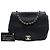 Chanel Black CC Quilted Calfskin Chain Around Saddle Flap Nero - vista 7