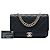 Chanel Black Large CC Quilted Caviar Studded Single Flap Nero - vista 7