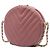 Chanel Pink Chevron Lambskin Round As Earth Crossbody Rosa - vista 2
