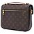 Louis Vuitton Brown Monogram Pochette Metis Marrone - vista 2