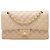 Chanel Beige Medium Classic Lambskin Double Flap
