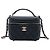 Chanel Small Vanity Case in Caviar Matelassé Nero con Manico e Catena
