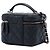 Chanel Small Vanity Case in Caviar Matelassé Nero con Manico e Catena - vista 2