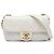 Chanel Mini Quilted Calfskin Crystal Pearls Chain Flap Bianco