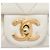 Chanel Mini Quilted Calfskin Crystal Pearls Chain Flap Bianco - vista 5