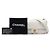 Chanel Mini Quilted Calfskin Crystal Pearls Chain Flap Bianco - vista 7
