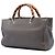 Borsa Gucci Bamboo Shopper media in pelle di vitello marrone - vista 2