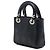 Dior Mini Lady Dior in pelle di vitello Cannage borchiata nera Nero - vista 2
