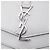 Saint Laurent Sulpice Wallet on Chain aus grauem Leder mit Monogramm Braun - Ansicht 5