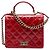 Chanel Red Large Quilted Glazed Calfskin Reissue 2.55 Rita Top Handle Flap