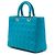 Dior Blue Large Lambskin Cannage Lady Dior Turchese - vista 2