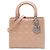 Dior Pink Medium Patent Cannage Lady Dior Rosa