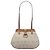 Borsa a tracolla Dior in tela rivestita beige a nido d'ape