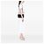 Chanel Black Medium Quilted Lambskin Resin Chain Single Flap Nero - vista 6