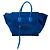 Céline Celine Blue Medium Suede Phantom Luggage Tote