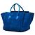 Céline Celine Blue Medium Suede Phantom Luggage Tote - vista 2