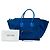 Céline Celine Blue Medium Suede Phantom Luggage Tote - vista 6