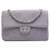 Chanel Purple Medium Classic Jersey Single Flap Porpora