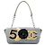 Chanel Gray Choco Bar Canvas Camellia CC No. 5 Klapphandtasche Braun