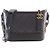 Chanel Gabrielle Hobo Small aus gestepptem grauem Kalbsleder Braun Anthrazitgrau