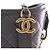 Chanel Gabrielle Hobo Small aus gestepptem grauem Kalbsleder Braun Anthrazitgrau - Ansicht 10