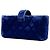 Portacellulare Chanel Blue Mini CC Quilted Velvet con catena - vista 2