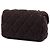 Chanel Brown Extra Mini Quilted Wool Single Flap Marrom Castanho escuro - vista 2