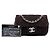 Chanel Brown Extra Mini Quilted Wool Single Flap Marrom Castanho escuro - vista 6