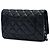 Portafoglio Chanel Black CC Quilted Lambskin Wallet On Chain Nero - vista 2