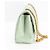 Mademoiselle Borsa Chanel 2.55 Classic Flap Verde Menta Lambskin Medium Verde chiaro - vista 4