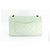 Mademoiselle Borsa Chanel 2.55 Classic Flap Verde Menta Lambskin Medium Verde chiaro - vista 5