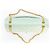 Mademoiselle Borsa Chanel 2.55 Classic Flap Verde Menta Lambskin Medium Verde chiaro - vista 7