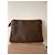 Céline Pochette Triomphe en toile enduite marron Monogramme - vue 2